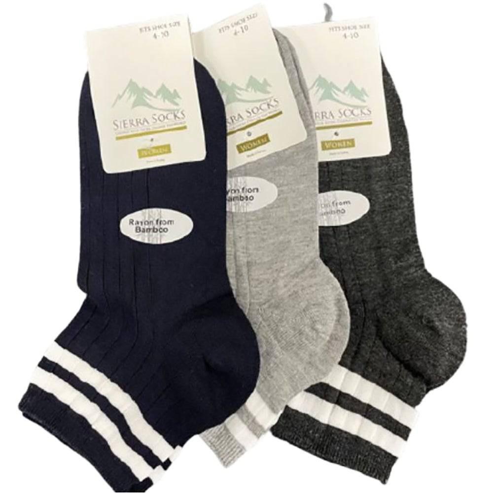 Rayon Ladies Quarter Hi Performance Socks Multi-Packs