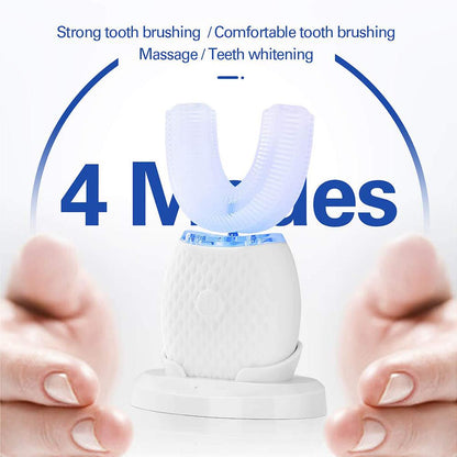 Silicone Electric Toothbrush 360° for Aldult Smart Automatic Whitening