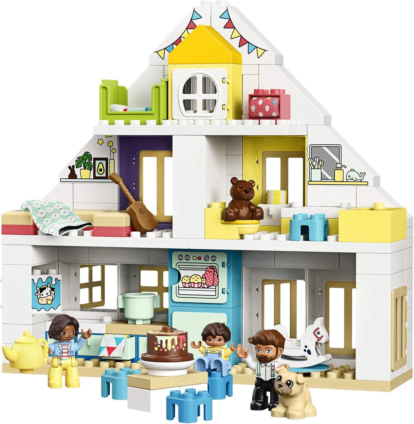 DUPLO Town Modular Playhouse 10929 Dollhouse with Furniture and a