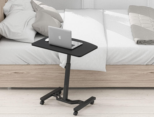 Height Adjustable Mobile Laptop Stand Desk Rolling Cart, Height