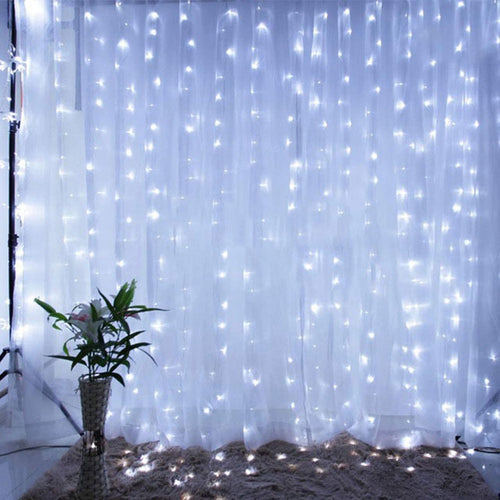 Christmas Lights Curtain Garland Merry Christmas Decorations For Home