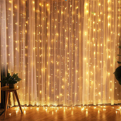 Christmas Lights Curtain Garland Merry Christmas Decorations For Home