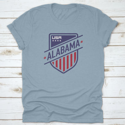 Alabama, Usa, American State Crest In Shield Vector Format