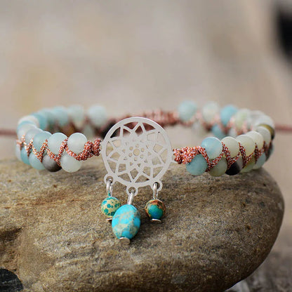 Braided Amazonite Spiritual Bracelet