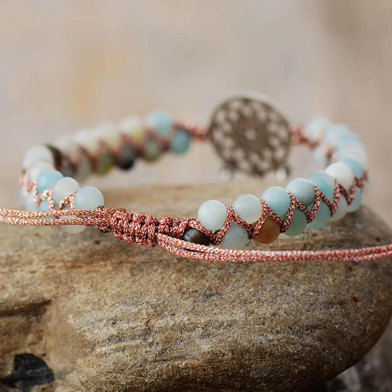 Braided Amazonite Spiritual Bracelet