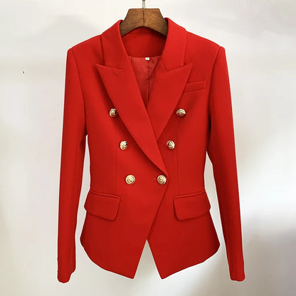 HIGH STREET 2024 Classic Designer Blazer Jacket Women's Slim Fitting