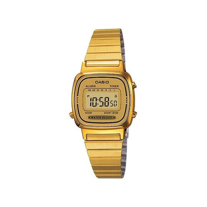 Casio Women's Gold Stainless Steel Digital Watch