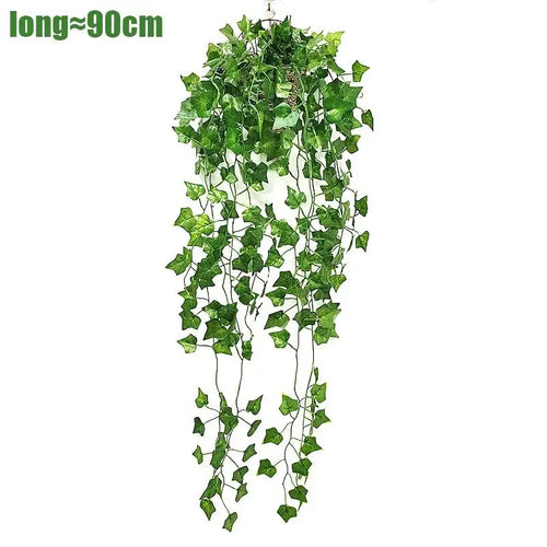 Artificial Plant creeper Green wall hanging Vine Home Garden