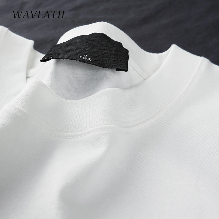 WAVLATII Oversized Summer T shirts for Women Men Brown Casual Female