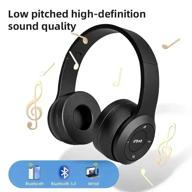 Stereo Headset 5.0 Bluetooth Headset Gamer Headphones Gaming Earbuds