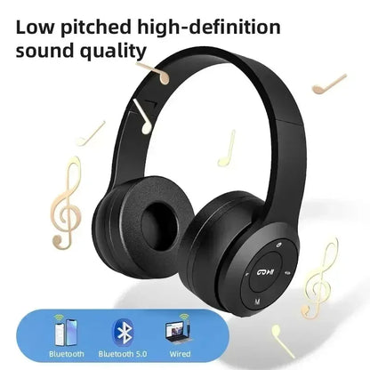 Stereo Headset 5.0 Bluetooth Headset Gamer Headphones Gaming Earbuds