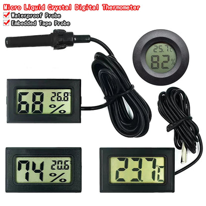 Mini LCD digital thermometer used for freezer temperature - 50-110℃