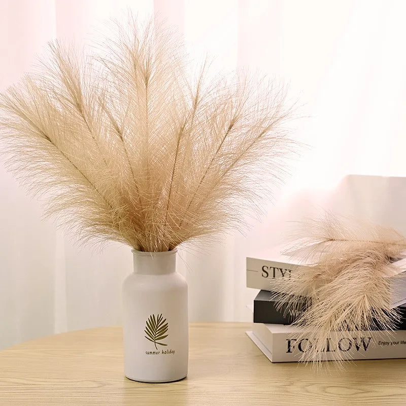 10PCS/lot Artificial Flowers Fluffy Pampas Grass Bouquet for Wedding