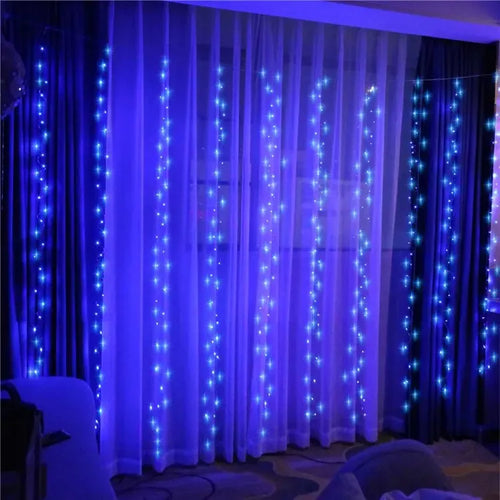 LED Curtain String Lights Copper Wire Fairy Lights Garland For New