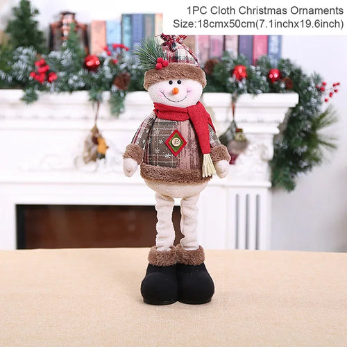 Telescopic Christmas Doll Merry Christmas Decorations For Home 2024