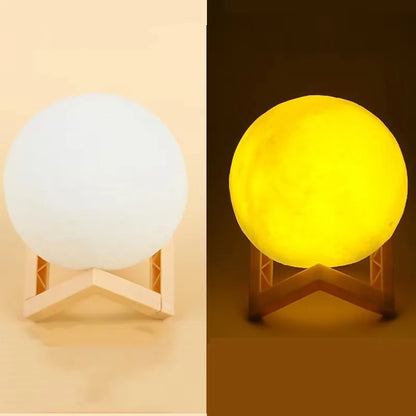 Desktop Moon Ornament,Moon Lamps LED Luna Night Light,Table Lamp for