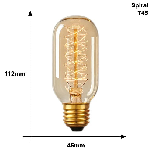 Retro Edison Bulb E27 220V 40W ST64 G80 G95 G125 Ampoule Vintage