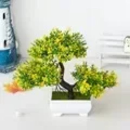 Artificial Plastic Plants Bonsai Small Tree Pot Potted Flower Wedding