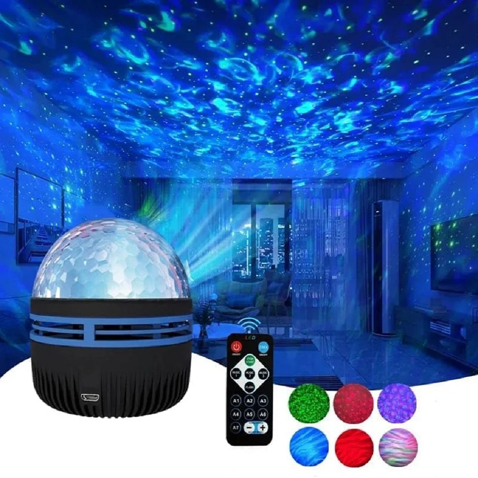 LED Night Light Water Pattern Projection Effect Lamp Children's