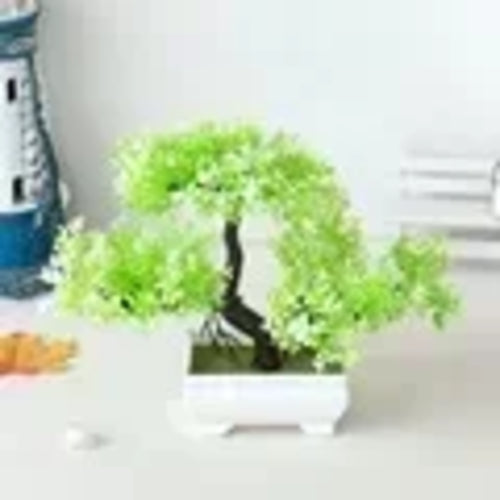 Artificial Plastic Plants Bonsai Small Tree Pot Potted Flower Wedding