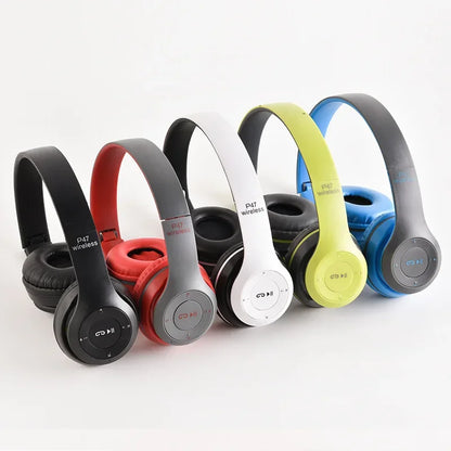 P47 Bluetooth 5.0 Wireless Headphone Foldable HIFI Stereo Bass