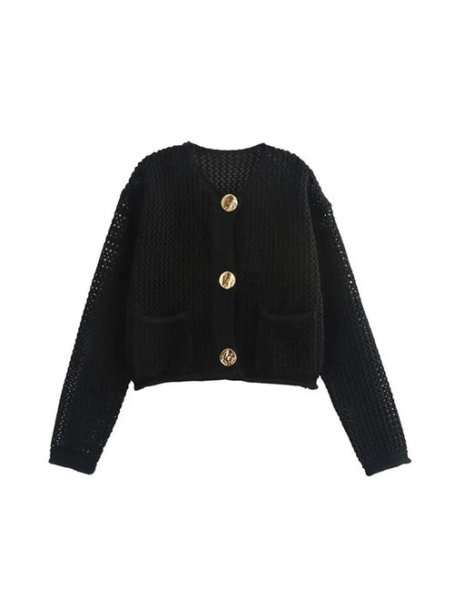 Ladies Autumn Winter Knitted Cardigans Womens Sweaters Loose Casual