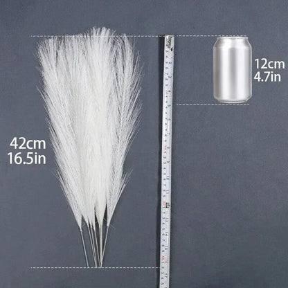 10 30PCS/lot Artificial Flowers Fluffy Pampas Grass Bouquet for