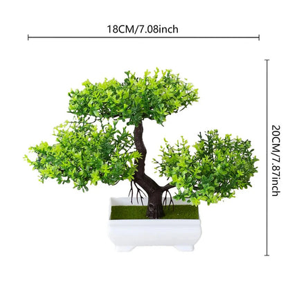 Artificial Plastic Plants Bonsai Small Tree Pot Potted Flower Garden