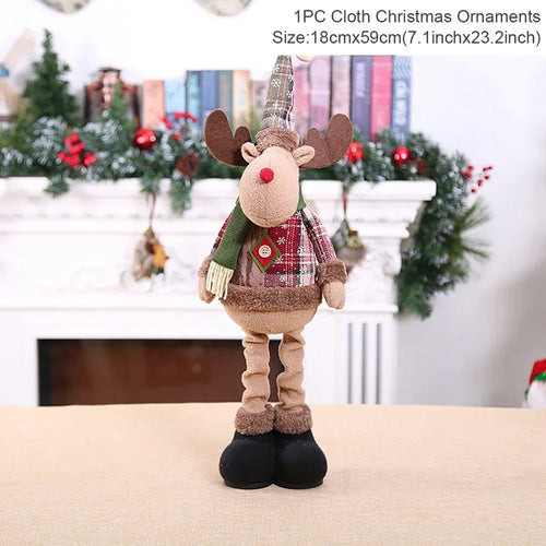 Telescopic Christmas Doll Merry Christmas Decorations For Home 2024