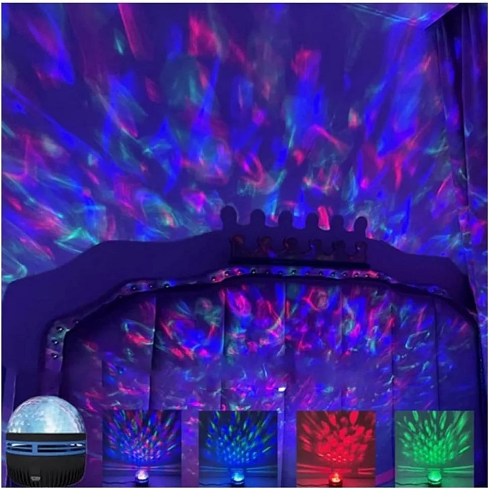 LED Night Light Water Pattern Projection Effect Lamp Children's