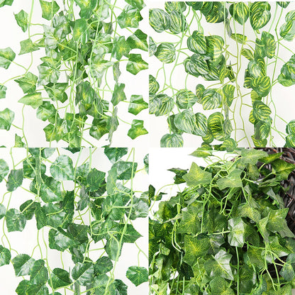 Artificial Plant creeper Green wall hanging Vine Home Garden