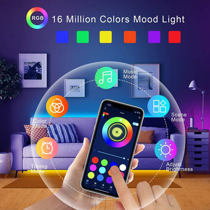 Led Lights for Room RGB Led Strip Color Changing RGB Tape Lights for