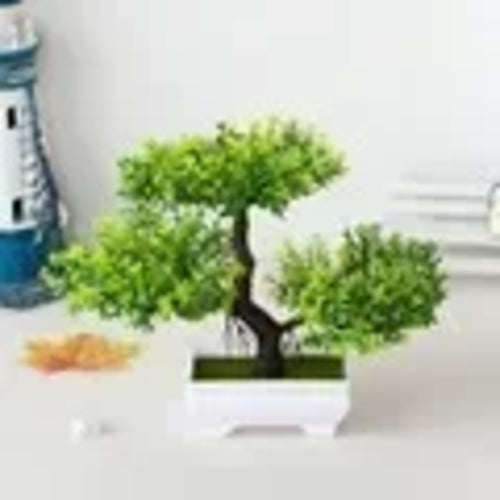 Artificial Plastic Plants Bonsai Small Tree Pot Potted Flower Wedding