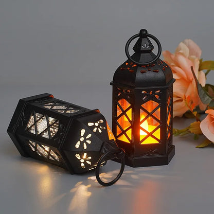 Led Electronic Candle Light Hexagonal Wind Light Portable Handheld