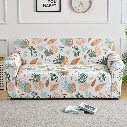 1pc Flower Printed Elastic Sofa Cover Antidirty Spandex Sofa Cover