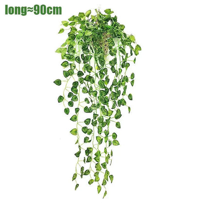 Artificial Plant creeper Green wall hanging Vine Home Garden