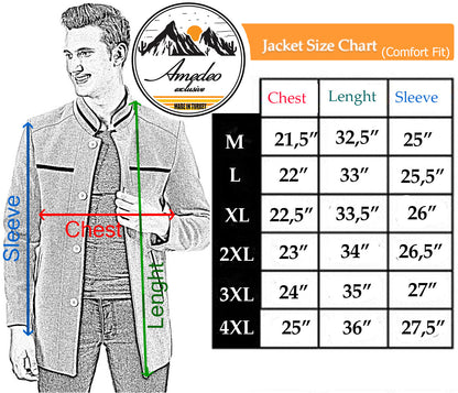 Men's European Green Wool Coat Jacket Tailor fit Fine Luxury Quality