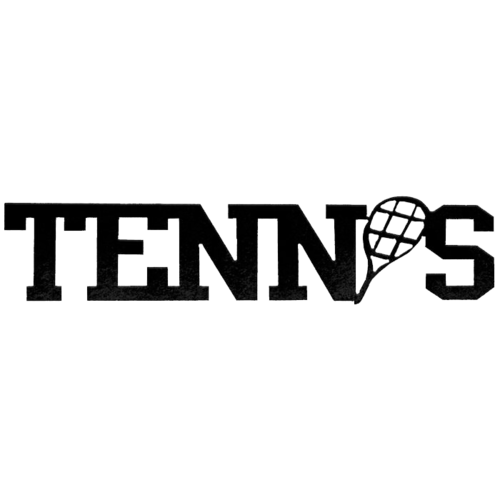 Tennis Word - Metal Wall Art