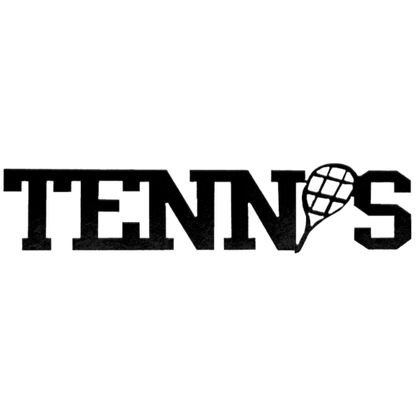 Tennis Word - Metal Wall Art