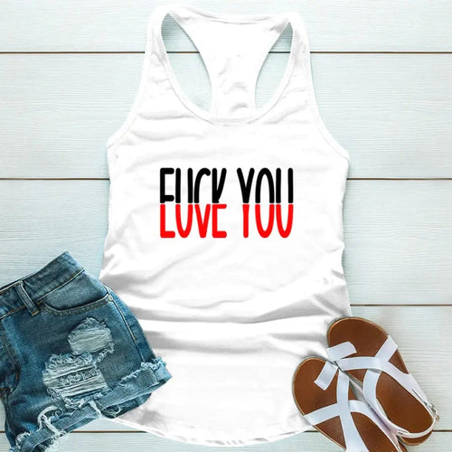 Funny Shirt - F*ck You, Love You Tank Top