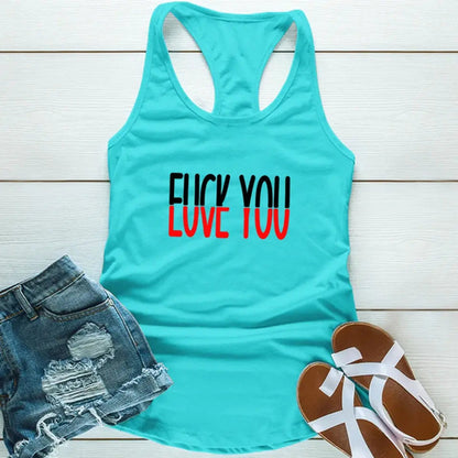 Funny Shirt - F*ck You, Love You Tank Top