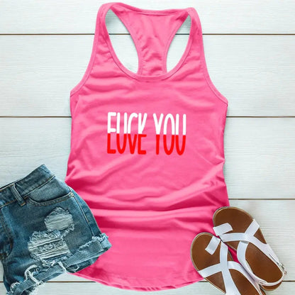 Funny Shirt - F*ck You, Love You Tank Top