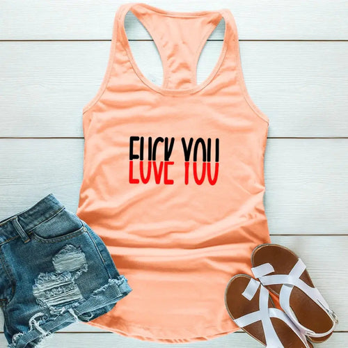 Funny Shirt - F*ck You, Love You Tank Top