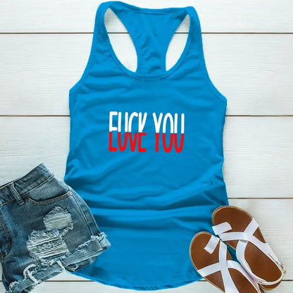 Funny Shirt - F*ck You, Love You Tank Top