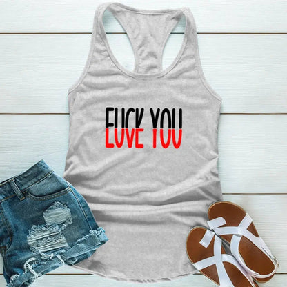 Funny Shirt - F*ck You, Love You Tank Top