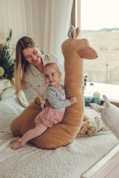 Giant Plush Toy Alpaca, rust