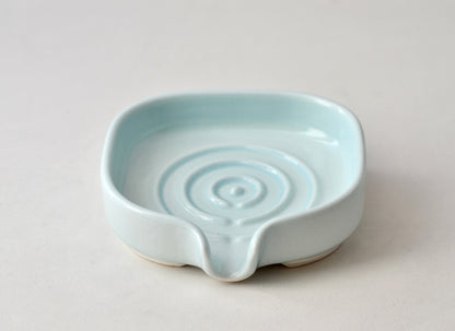 Self-Draining Porcelain Soap Dish