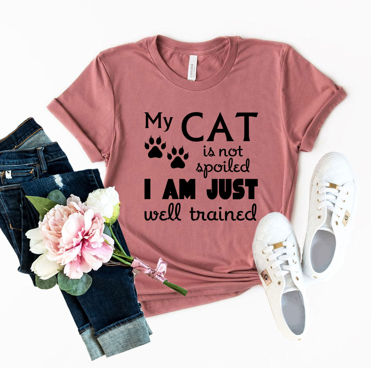 DT0175 My Cat Is Not Spoiled Shirt