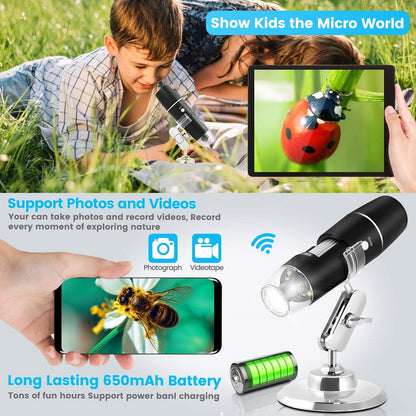 WiFi Wireless Handheld Digital Microscope iOS & Android Compatible