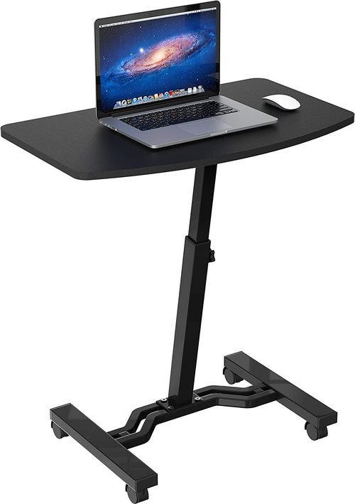 Height Adjustable Mobile Laptop Stand Desk Rolling Cart, Height